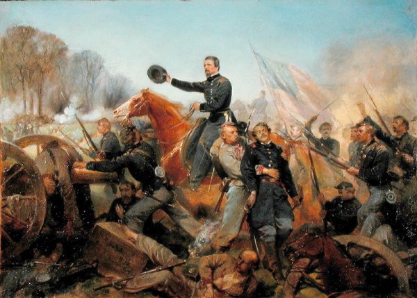 Battle of the Wilderness, Attack at Spotsylvania Court House, Virginia, 1865