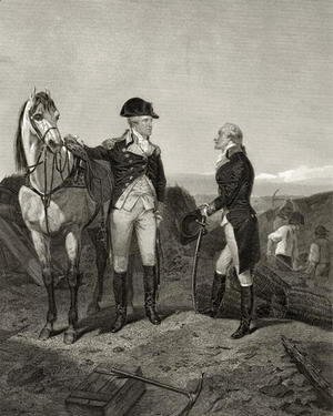Alonzo Chappel - First meeting of George Washington and Alexander Hamilton, from 'Life and Times of Washington', Volume I, 1857